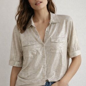 Majestic Filature Metallic Top NWT size 1